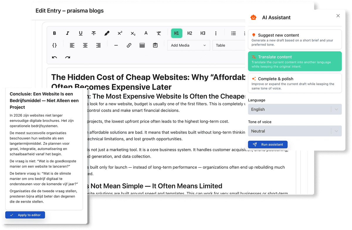 AI translation tools