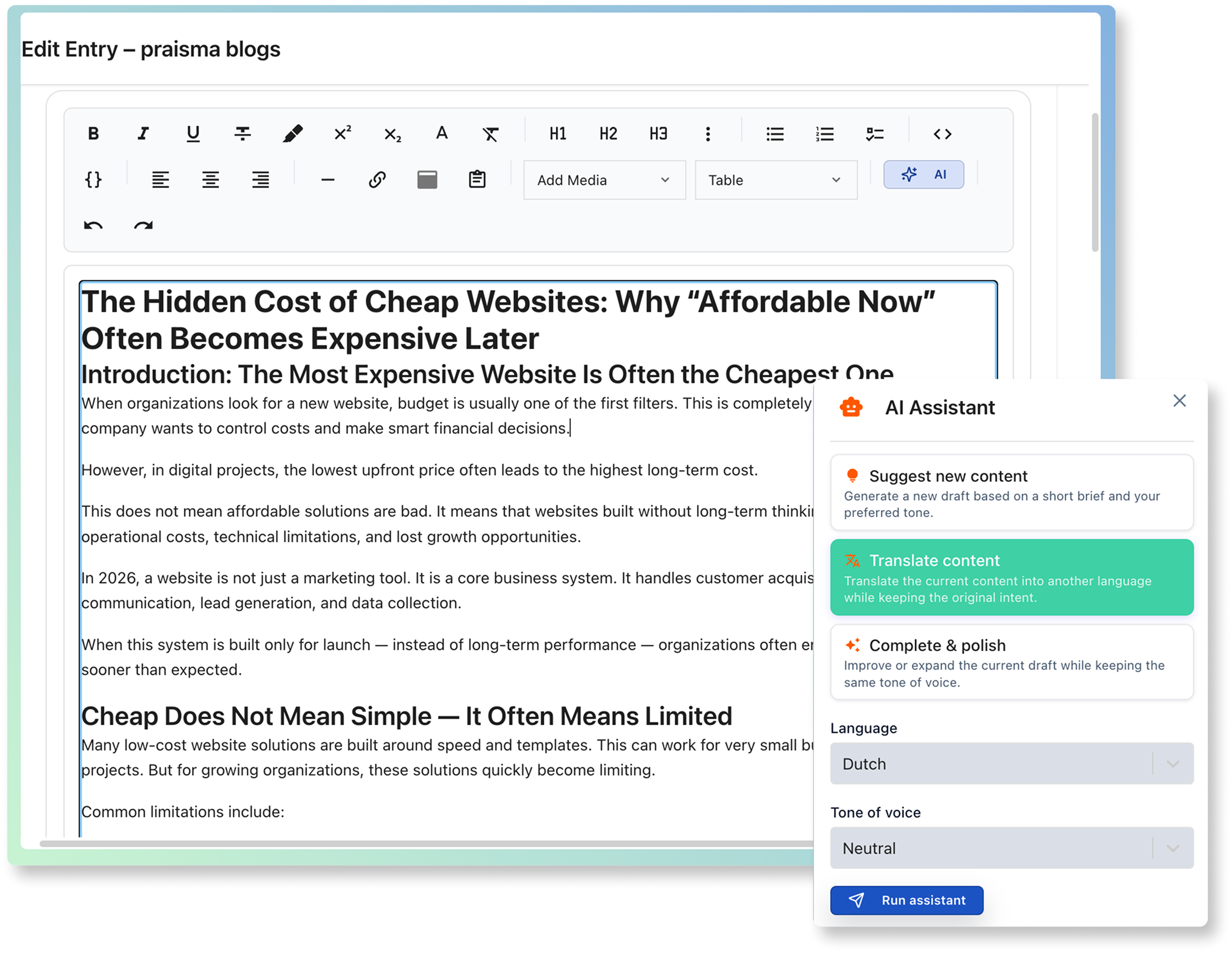 AI-powered content tools
